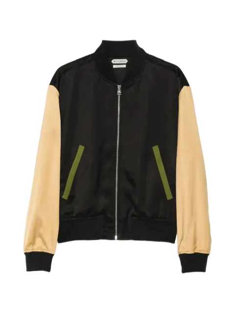 JW Anderson satin blouson in black & multi