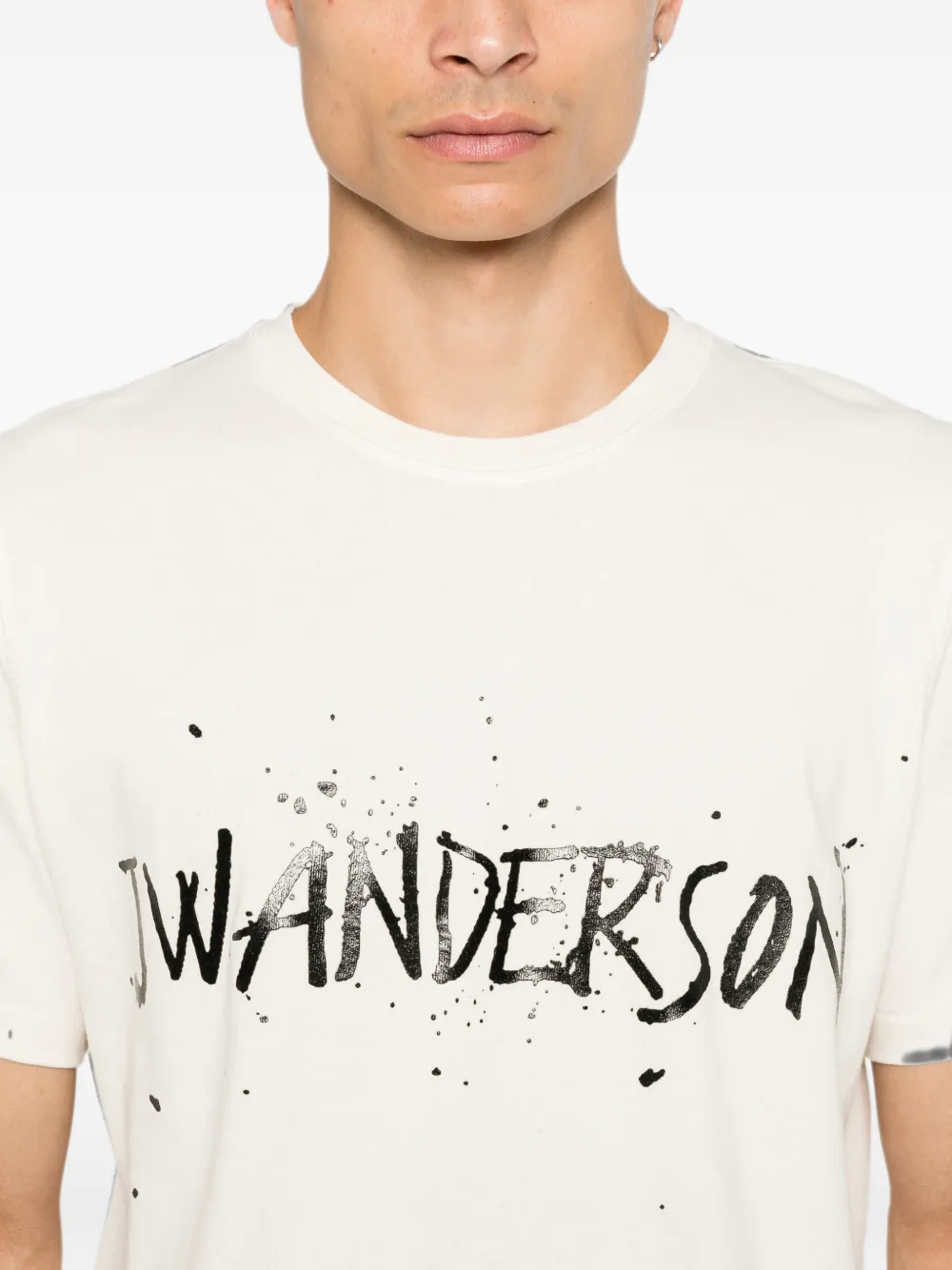 JW Anderson T-shirt met logoprint Beige