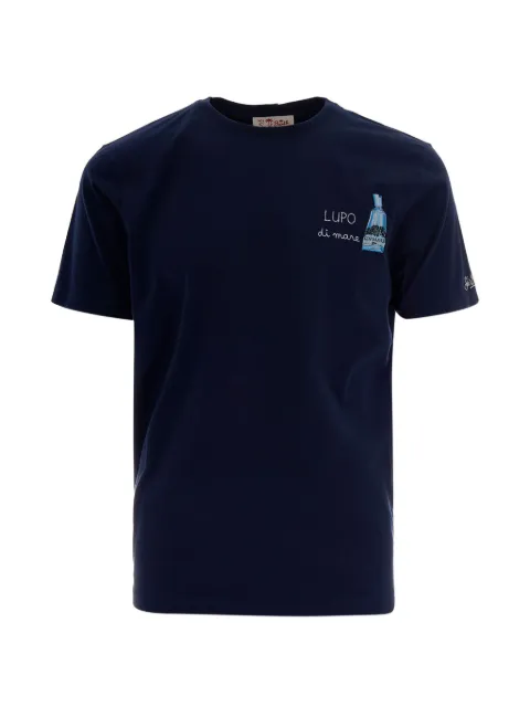 MC2 Saint Barth Portofino slogan-embroidered T-shirt