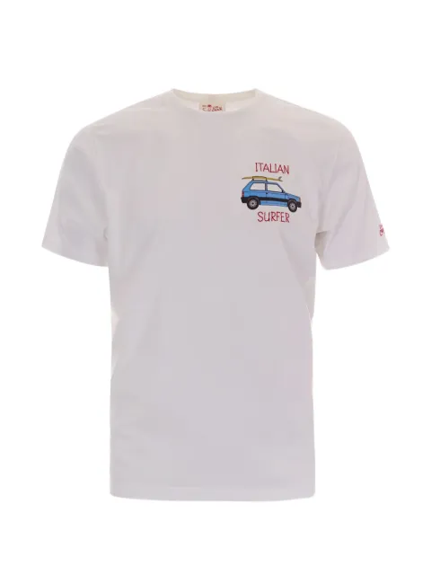 MC2 Saint Barth Portofino slogan-embroidered T-shirt