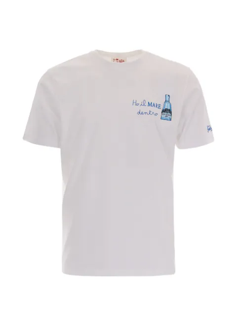 MC2 Saint Barth Portofino slogan-embroidered T-shirt