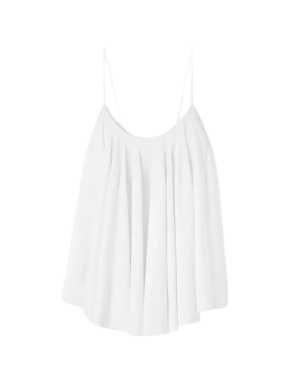 Jacquemus The Voile pleated open-back top - Bianco