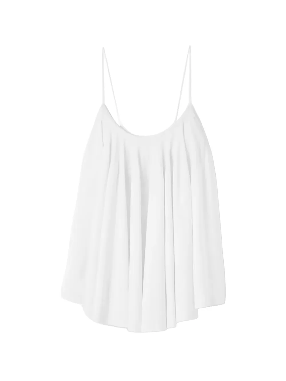 Jacquemus The Voile pleated open-back top - Bianco