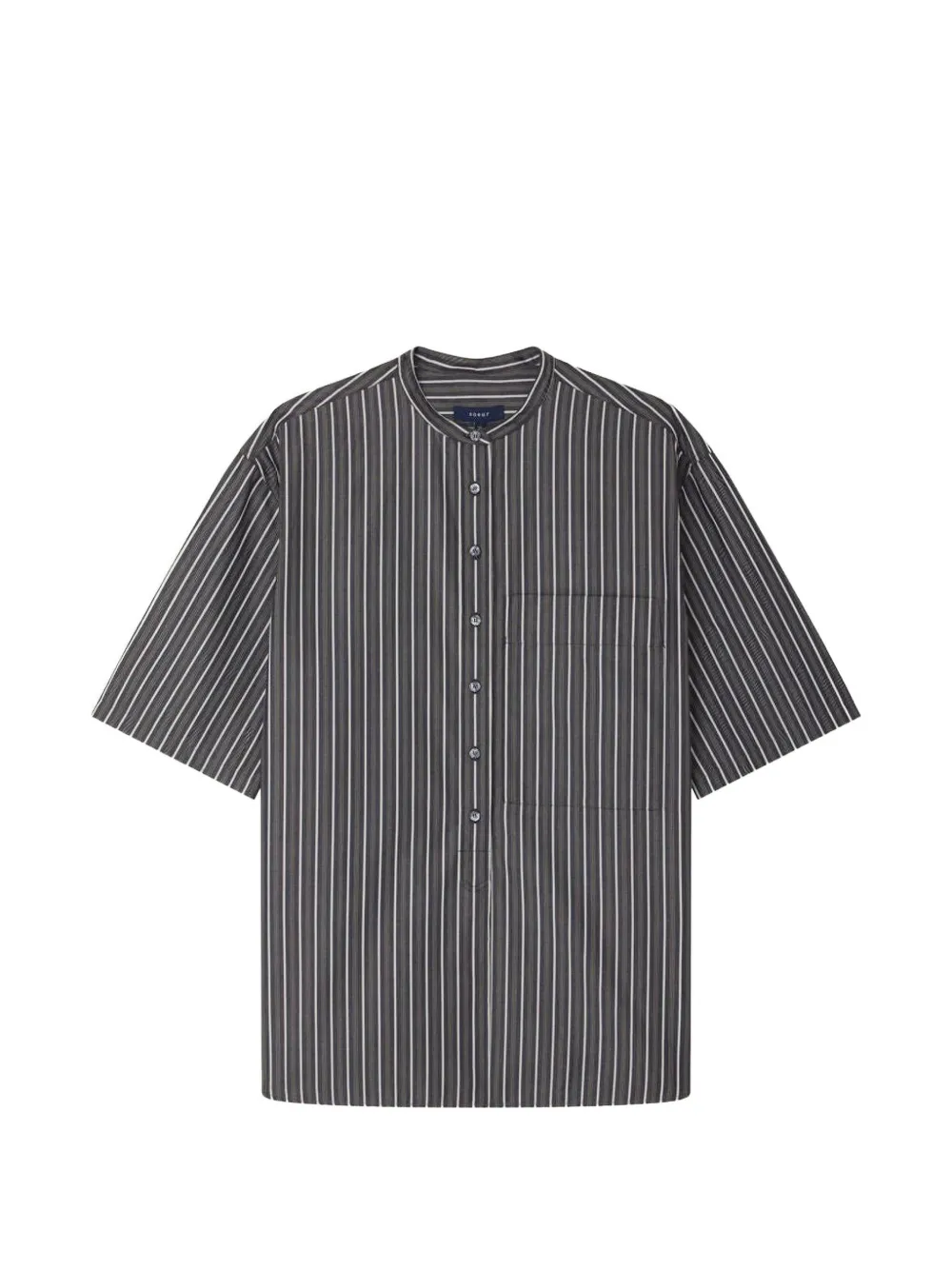 Soeur Hannah striped short-sleeve shirt - Nero
