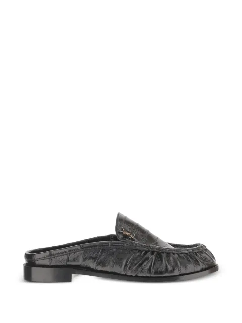 Saint Laurent Le Loafer crocodile-effect loafers