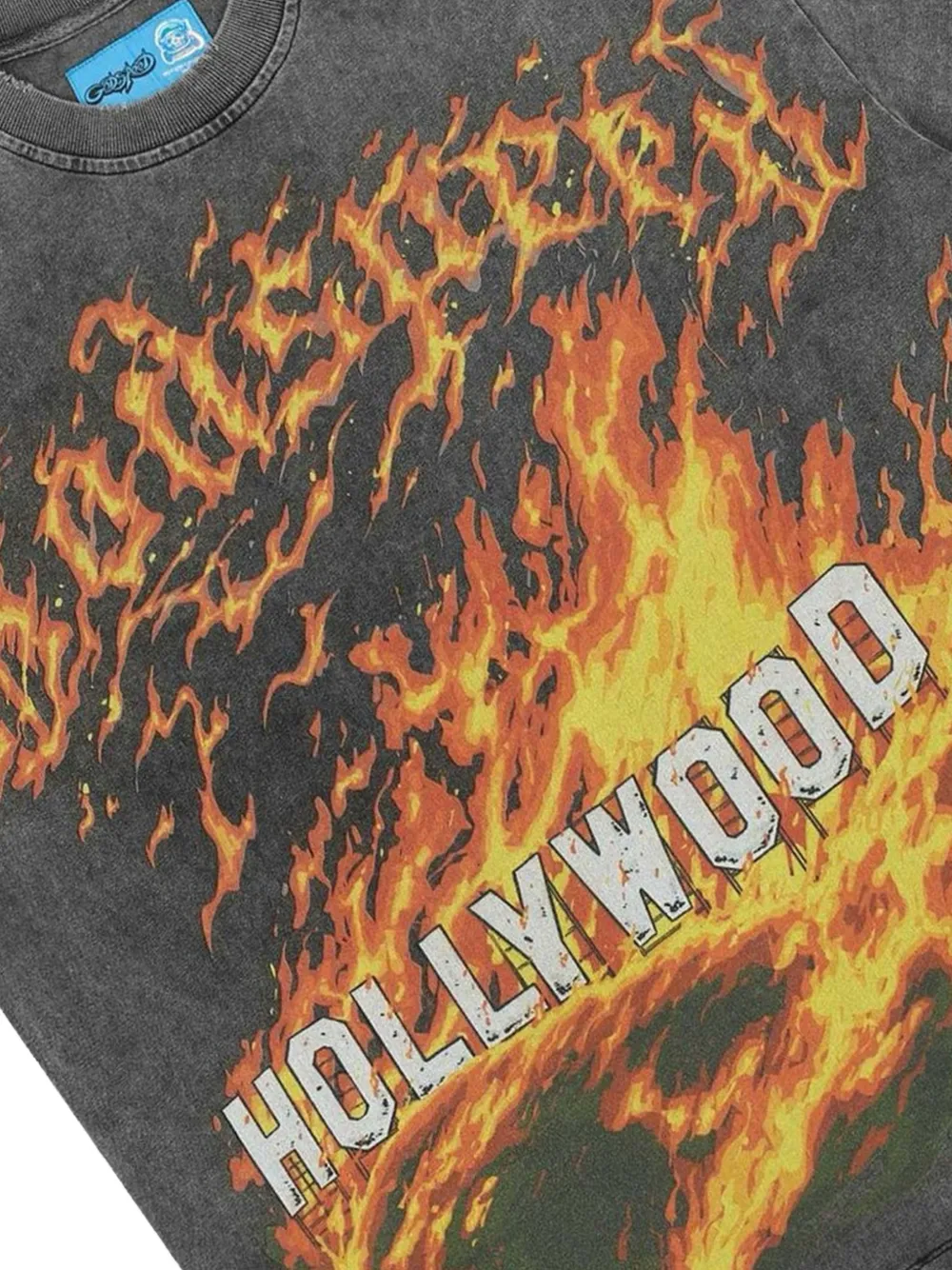 GODSPEED Hollywood Inferno T-shirt met grafische print Grijs