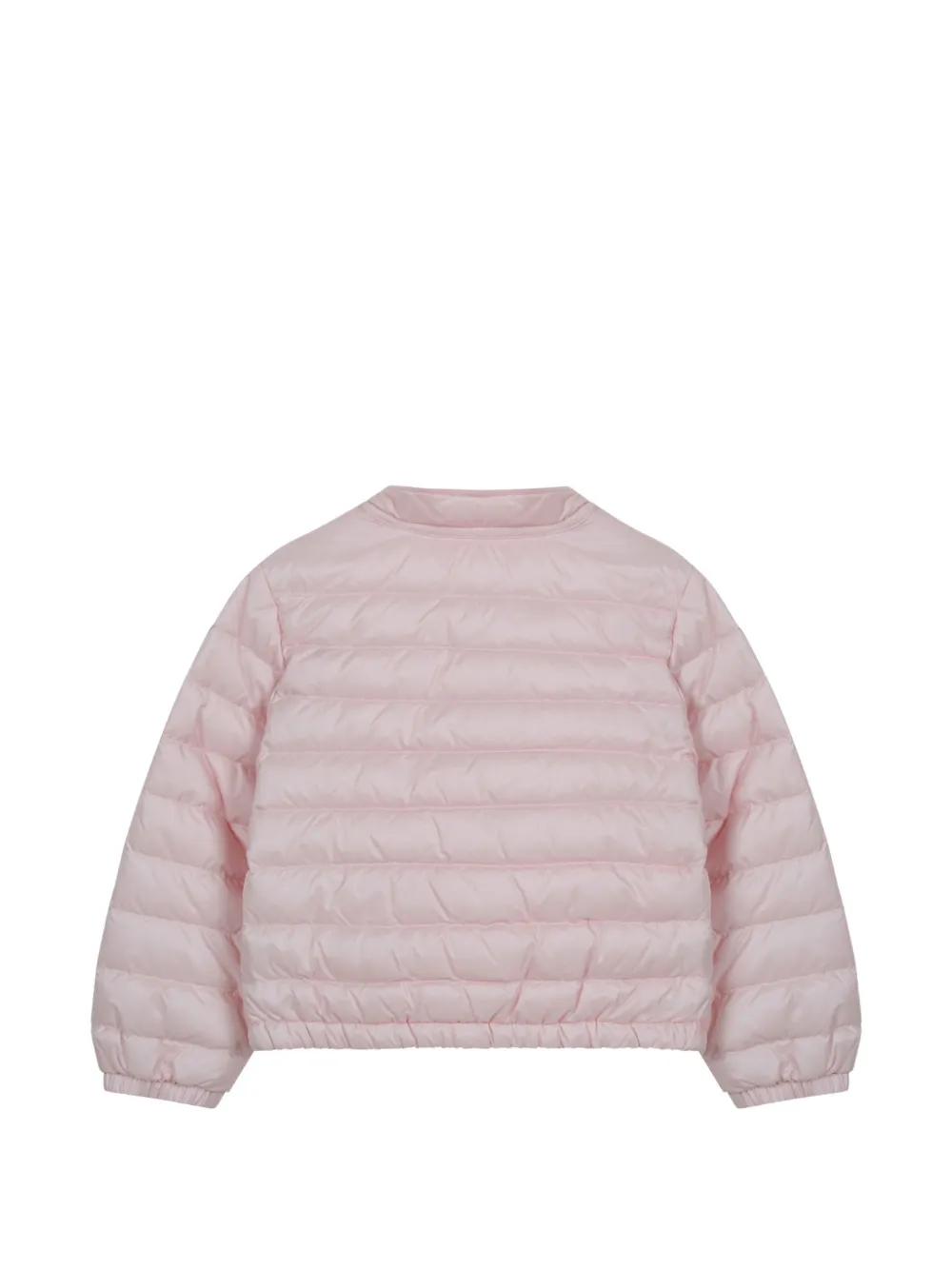  Moncler Enfant Veste Matelassée à Patch Logo - Rose 