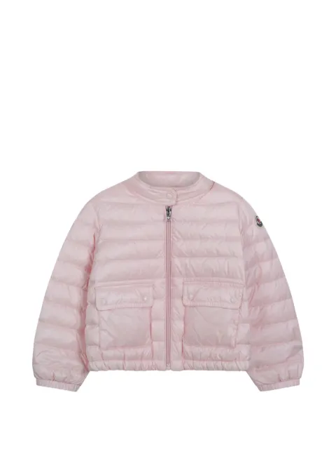 Moncler Enfant quilted logo-patch jacket