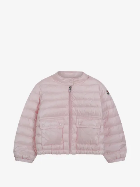 Moncler Enfant quilted logo-patch jacket
