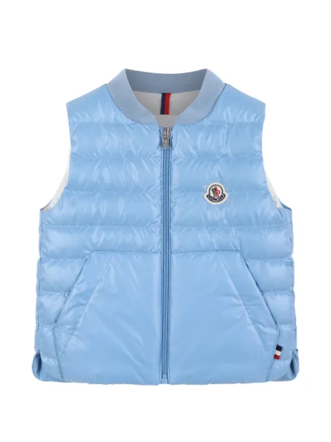 Moncler Enfant quilted logo-patch gilet
