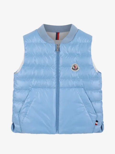 Moncler Enfant quilted logo-patch gilet
