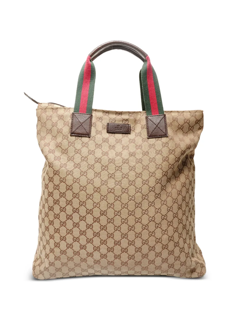 Gucci Pre-Owned 2005-2015 GG Canvas Web-stripe tote bag - Nude
