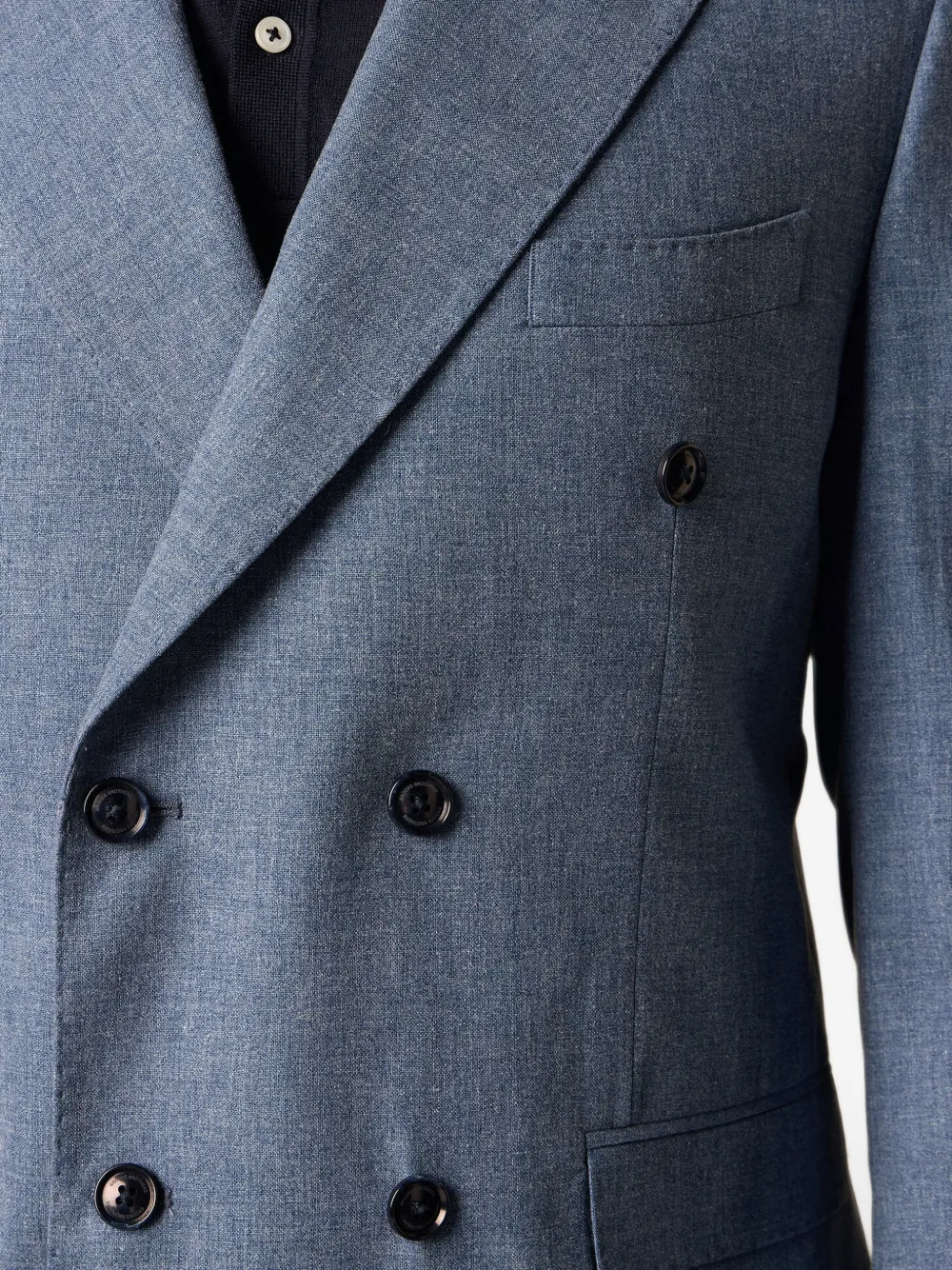 Brooks Brothers Blazer met dubbele rij knopen Blauw