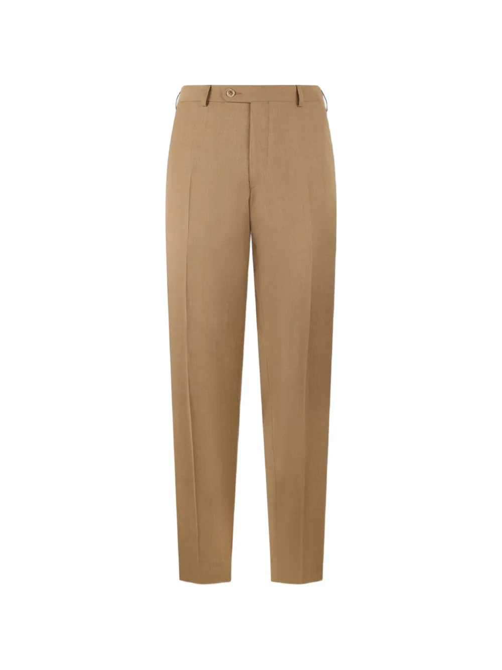 Brooks Brothers pressed-crease virgin-wool tailored trousers - Nude