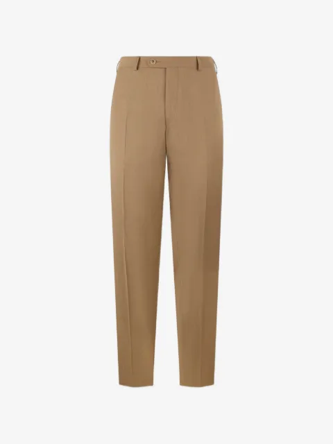 Brooks Brothers pressed-crease virgin-wool tailored trousers