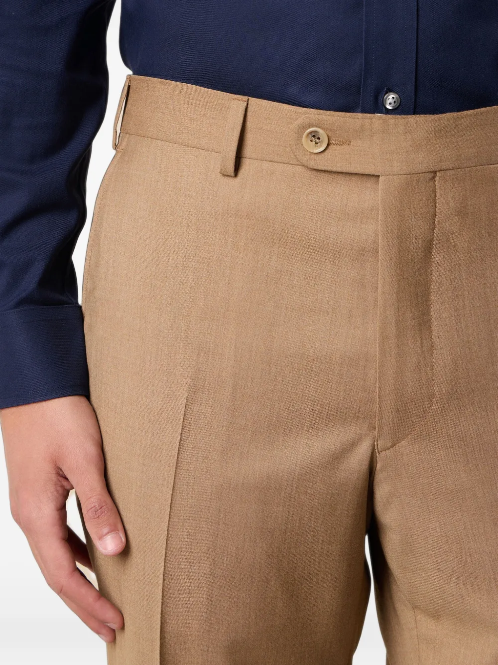 Brooks Brothers Pantalon van scheerwol Beige