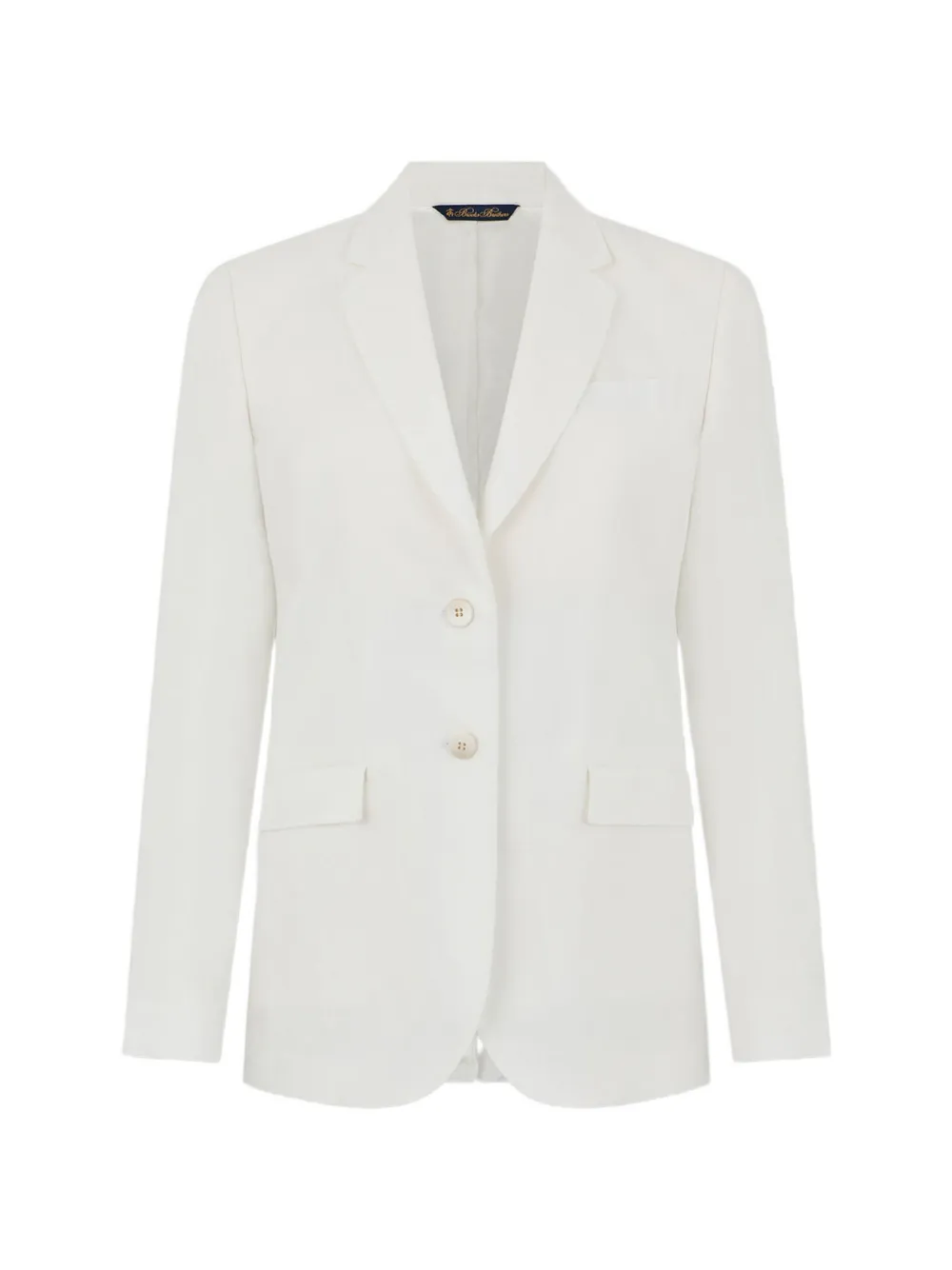 Brooks Brothers single-breasted linen blazer - Bianco
