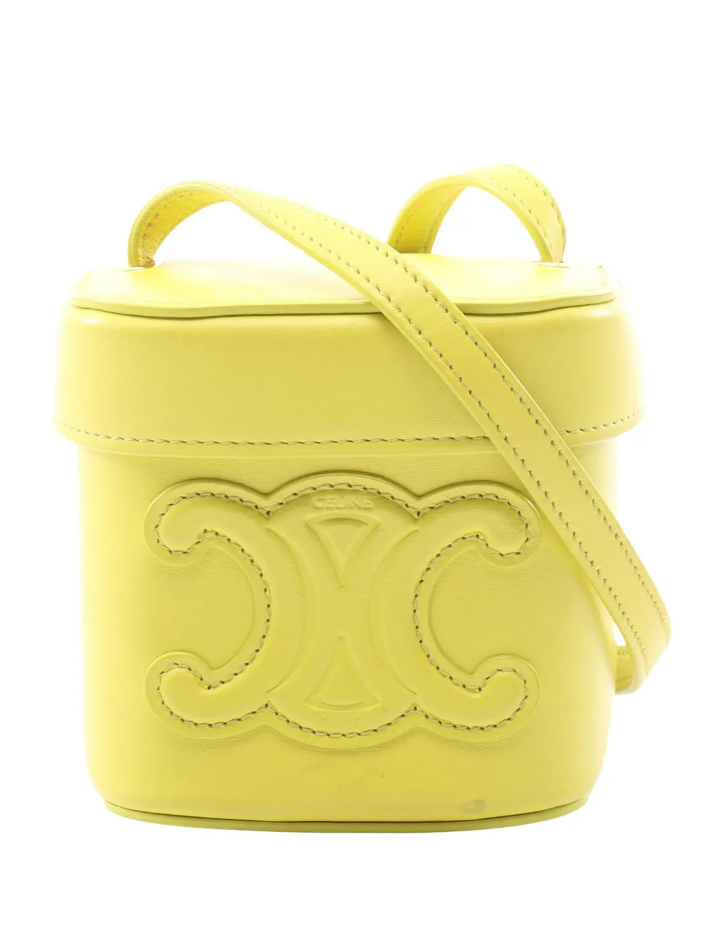 Celine Pre-Owned 2010-2026 Small Calfskin Cuir Triomphe Box Bag crossbody bag - Giallo