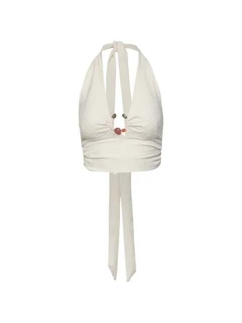 Baobab Louise bead-embellished halterneck tank top