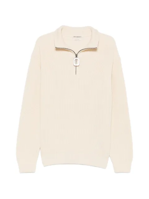JW Anderson half-zip ribbed-knit sweater