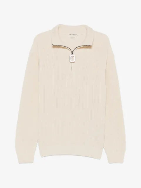 JW Anderson half-zip ribbed-knit sweater