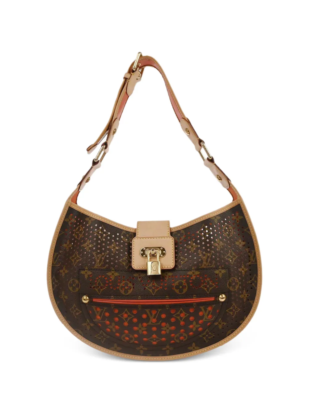 Louis Vuitton Pre-Owned 2005 Monogram Perfo Demi-lune shoulder bag - Marrone