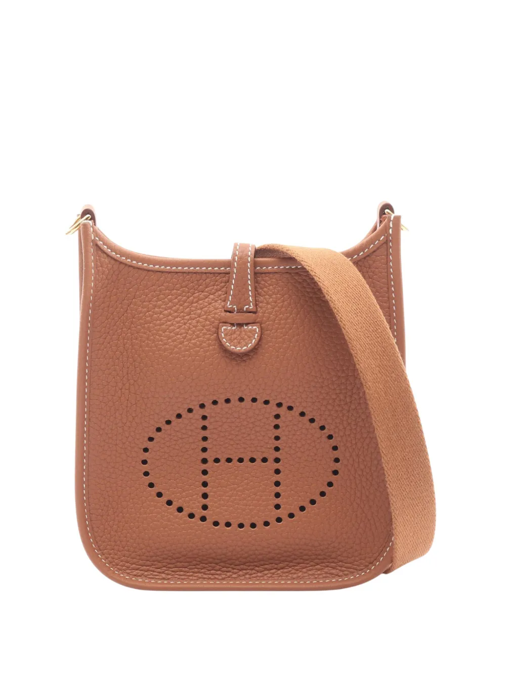 Hermès Pre-Owned 1951 Clemence Evelyne I TPM crossbody bag - Marrone