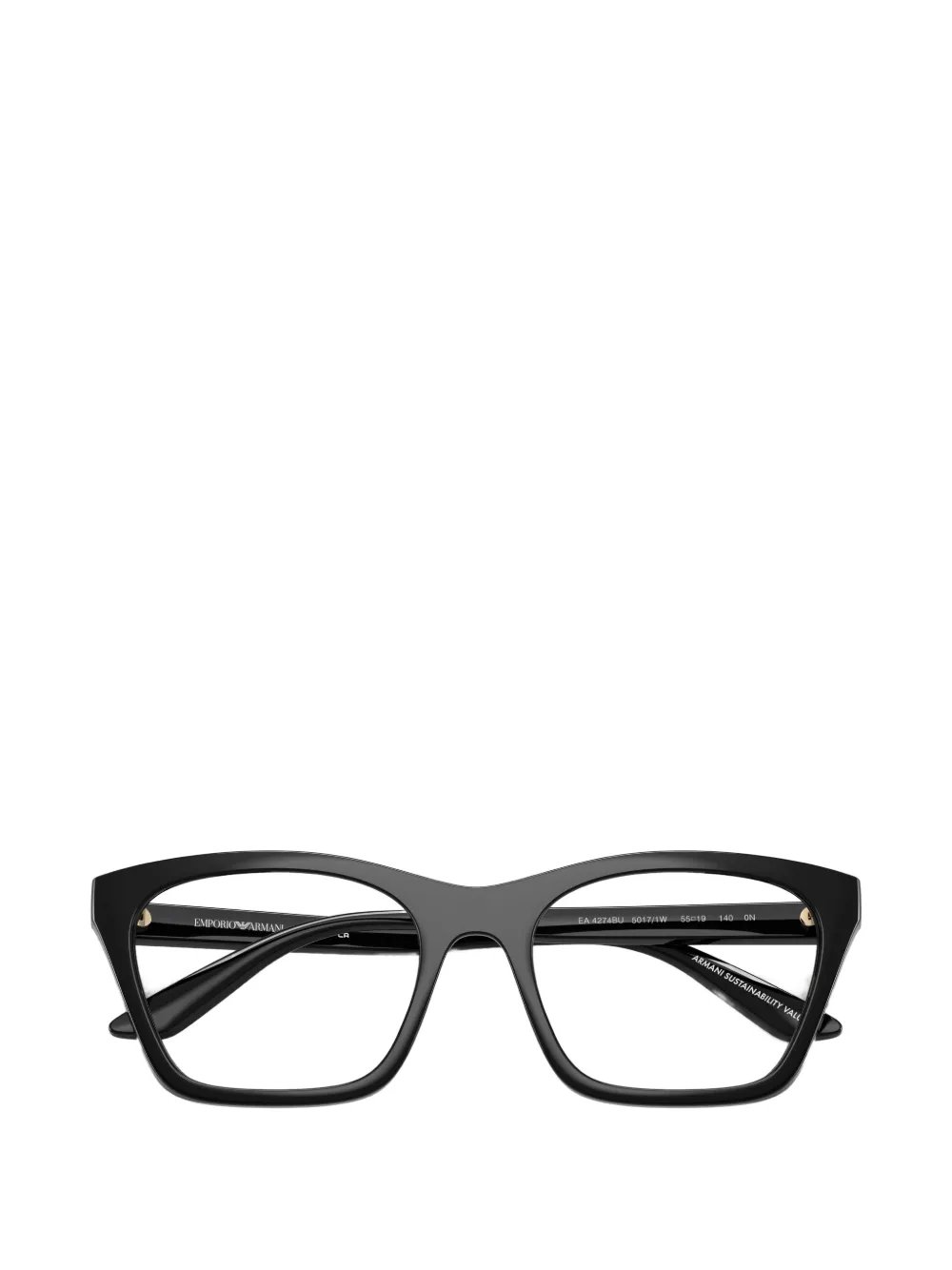 Emporio Armani Bril met cat-eye montuur Zwart