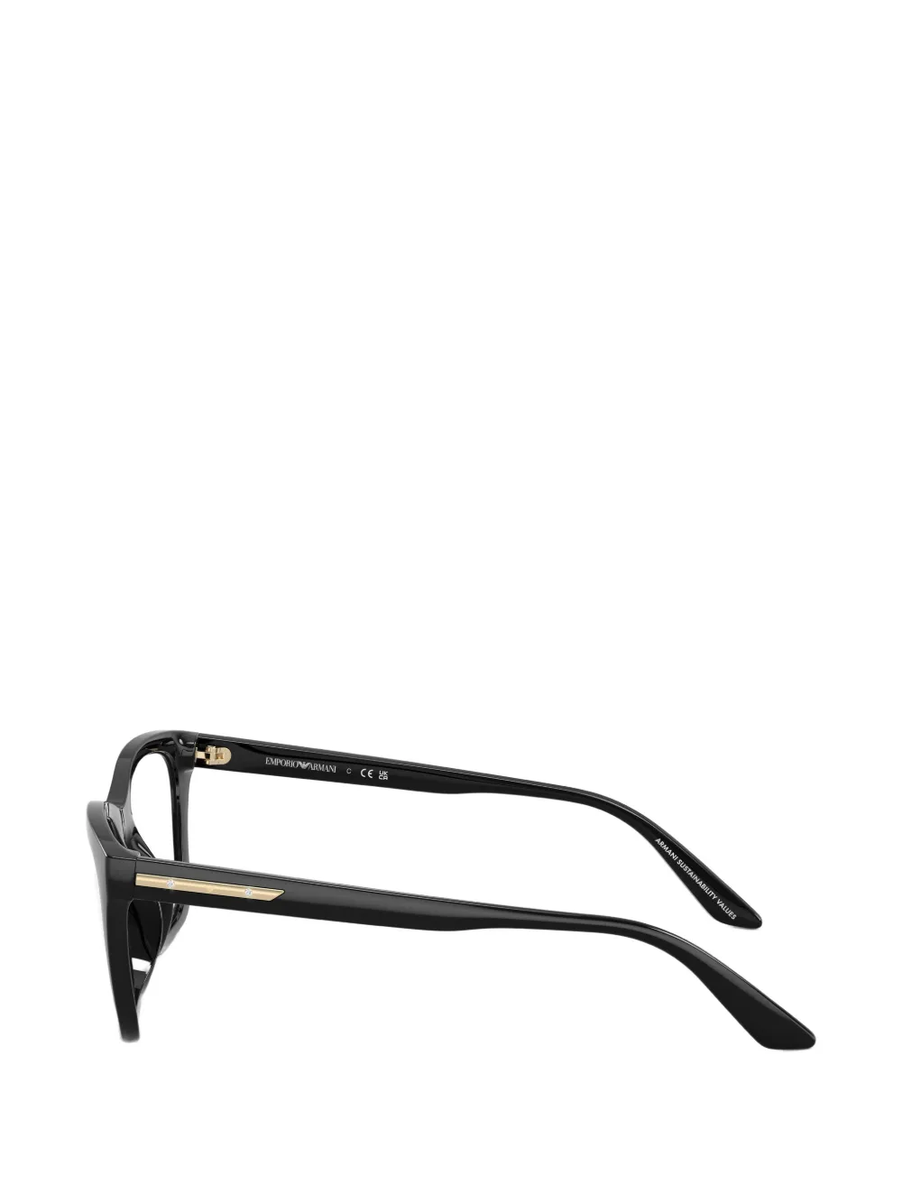 Emporio Armani Bril met cat-eye montuur Zwart