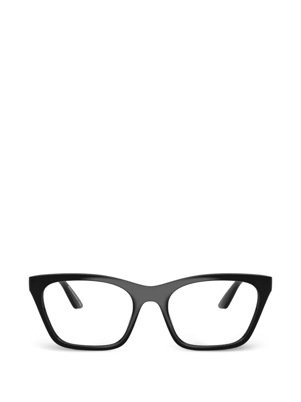Emporio Armani logo-plaque cat-eye glasses - Nero