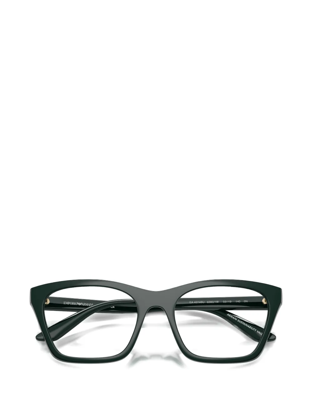 Emporio Armani Bril met cat-eye montuur Groen