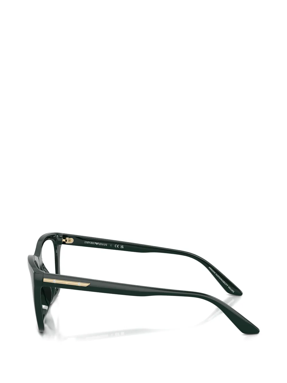 Emporio Armani Bril met cat-eye montuur Groen