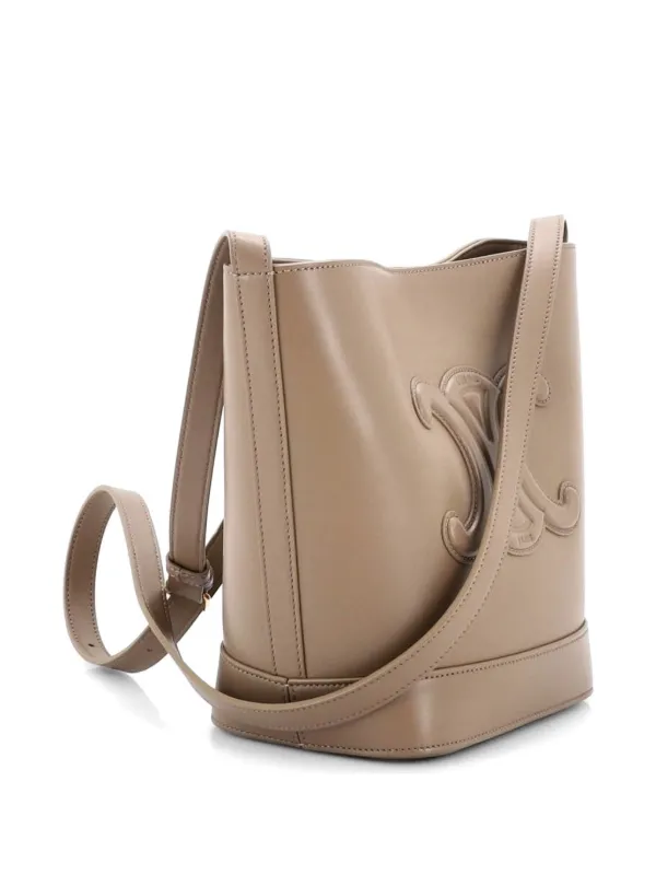 Celine Pre-Owned キュイル トリオンフ レザー スモール バケット 