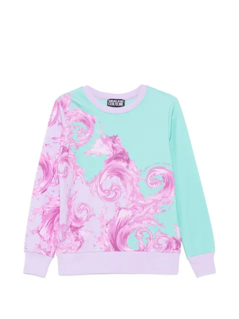Versace Jeans Couture baroque-print long-sleeve cotton sweatshirt