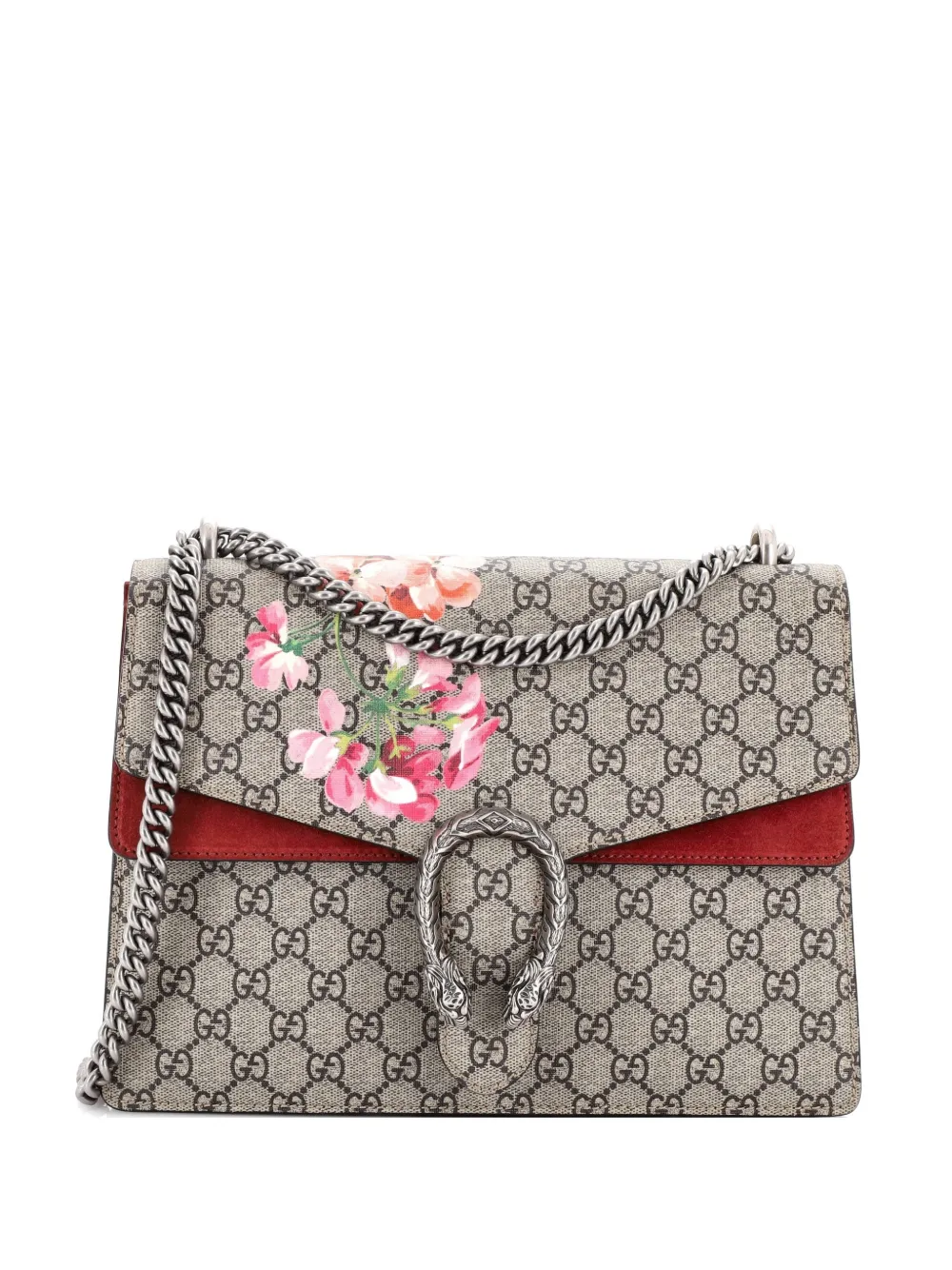 Gucci Pre-Owned Dionysus Bag Blooms Print GG Coated Canvas Medium shoulder bag - Rosa
