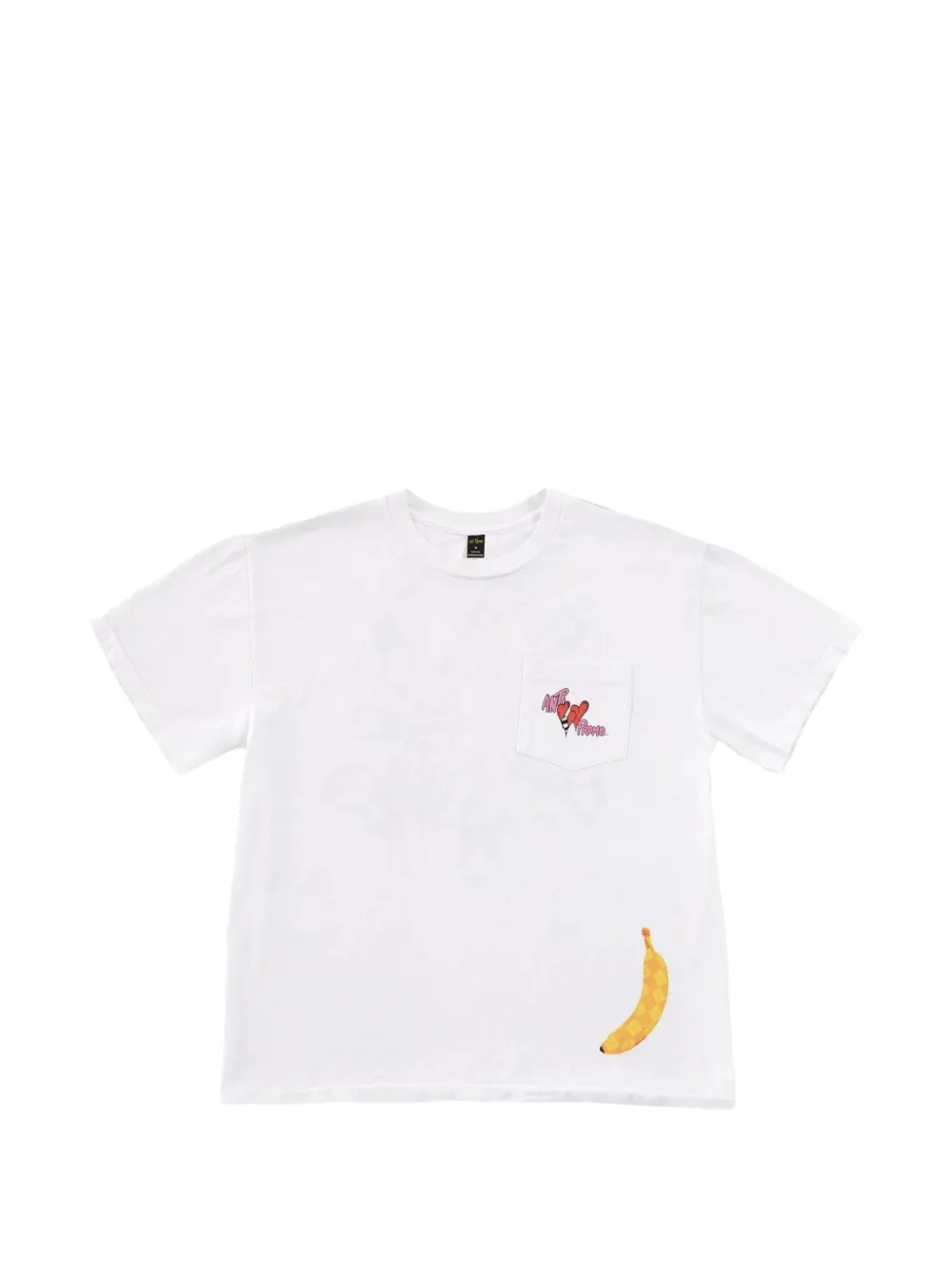 ANTI PROMO logo-print pocket T-shirt - Bianco