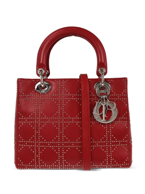 Christian Dior Pre-Owned bolso de mano Cannage Lady Dior con apliques 2003