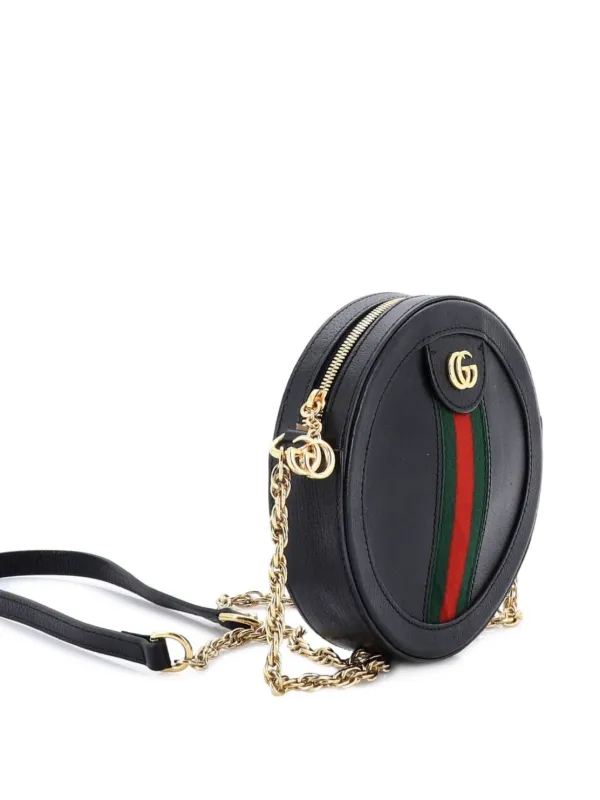 Gucci Pre-Owned オフィディア ラウンド ショルダーバッグ レザー ミニ 