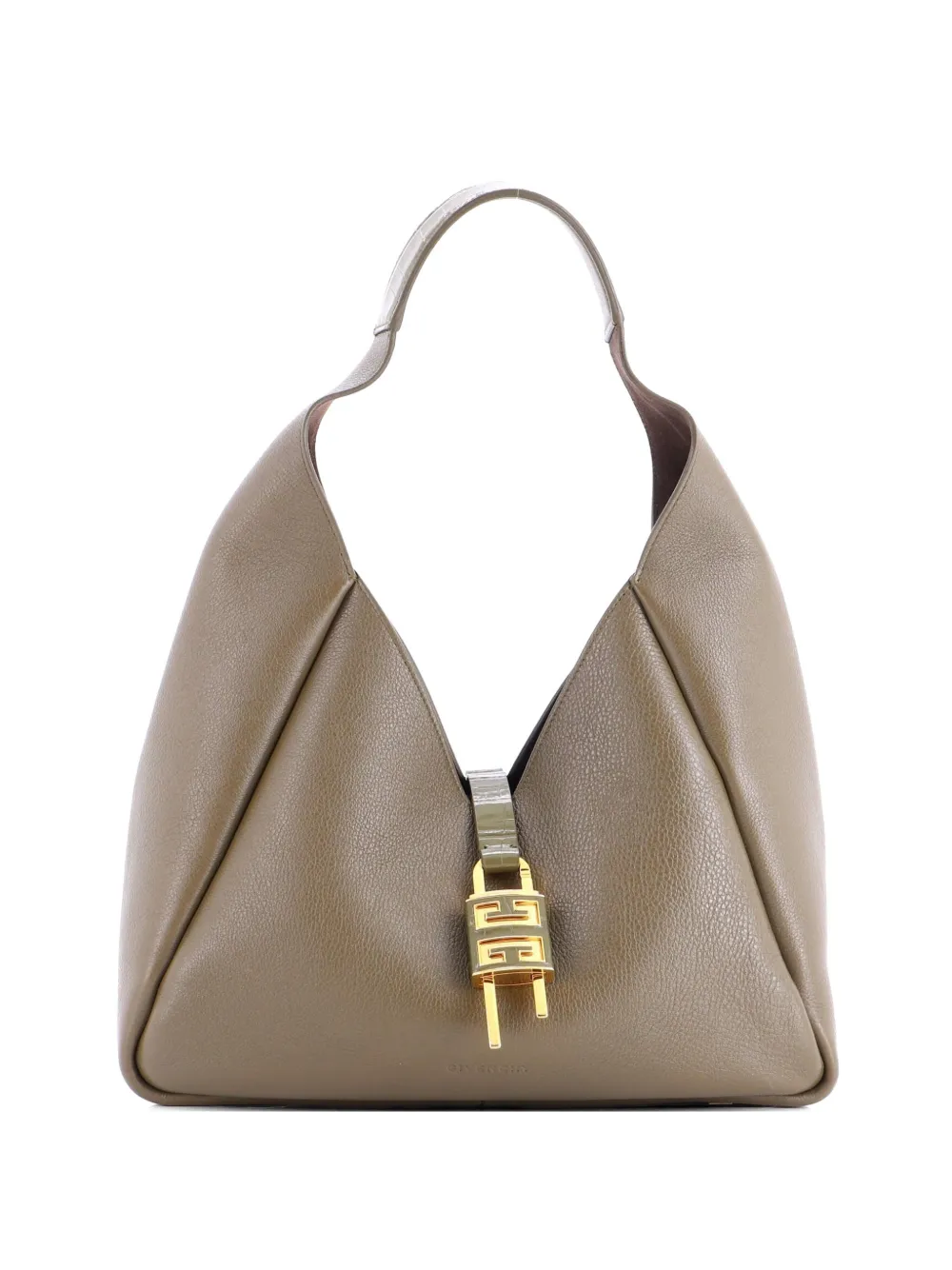 Givenchy Pre-Owned Padlock Leather Medium hobo bag - Grün