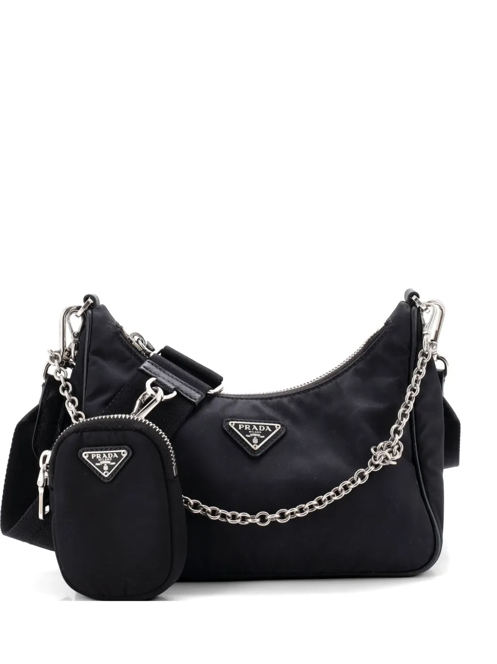 Prada Pre-Owned Re-Edition 2005 Shoulder Bag Tessuto Small crossbody bag - Nero