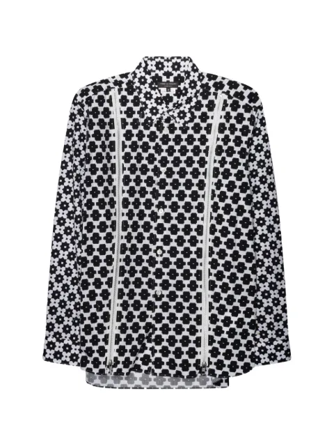 Comme des Garçons Homme patterned zip-detail shirt
