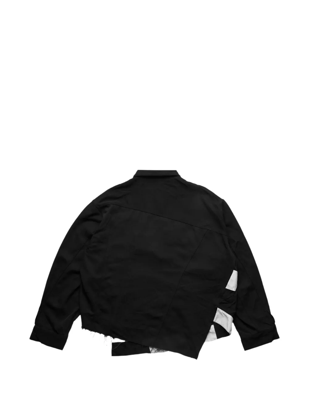 Black Comme Des Garçons Denim jack met patchwork Zwart