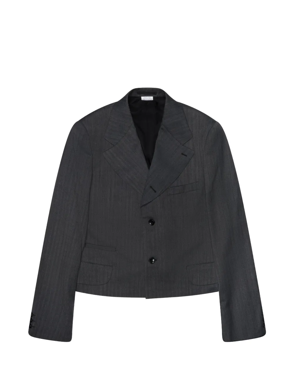 Comme des Garçons Homme cropped single-breasted blazer - Grigio