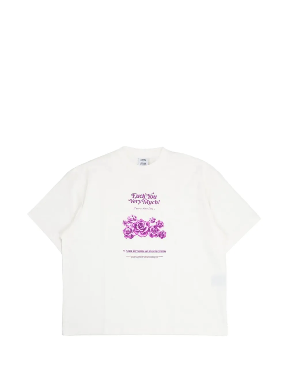 VETEMENTS graphic-print T-shirt - Weiß