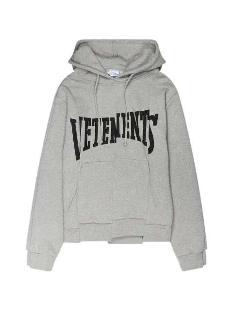 VETEMENTS cut-up logo hoodie