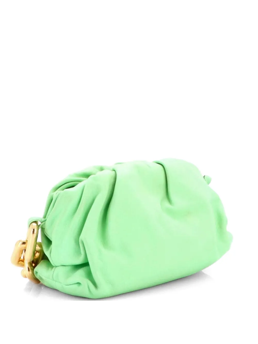 Bottega Veneta Pre-Owned The Chain Pouch Leather Teen shoulder bag - Verde