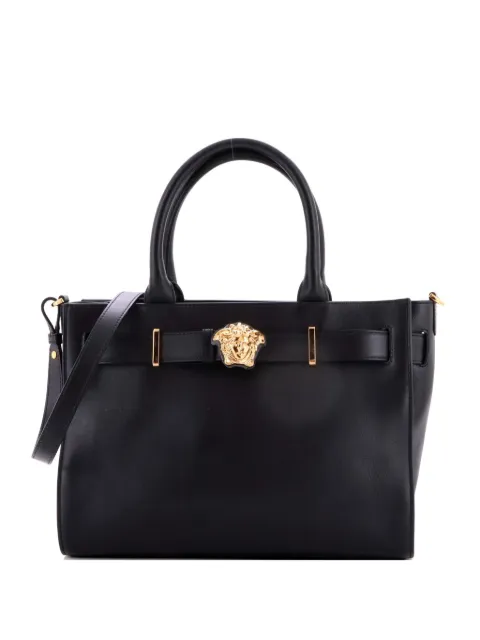 Versace Pre-Owned Palazzo Medusa Belted Convertible Leather Large tote bag