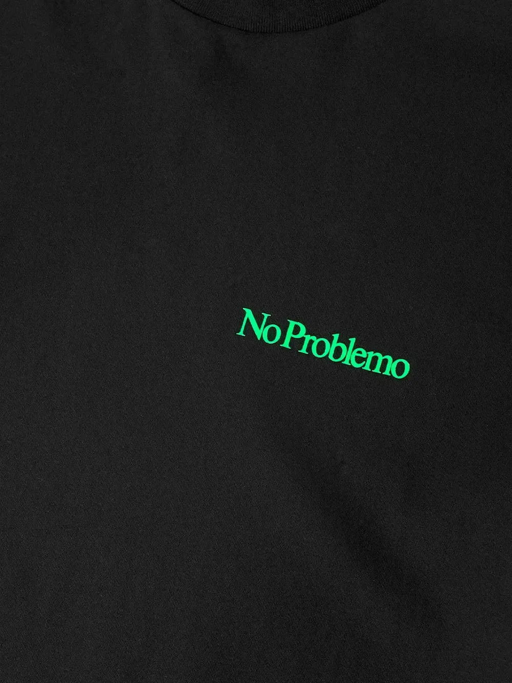 NO PROBLEMO T-shirt met logoprint Zwart