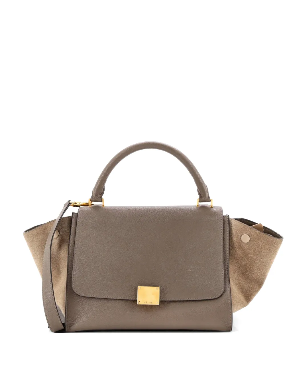 Celine Pre-Owned Borsa a tracolla Trapeze piccola in pelle - Marrone