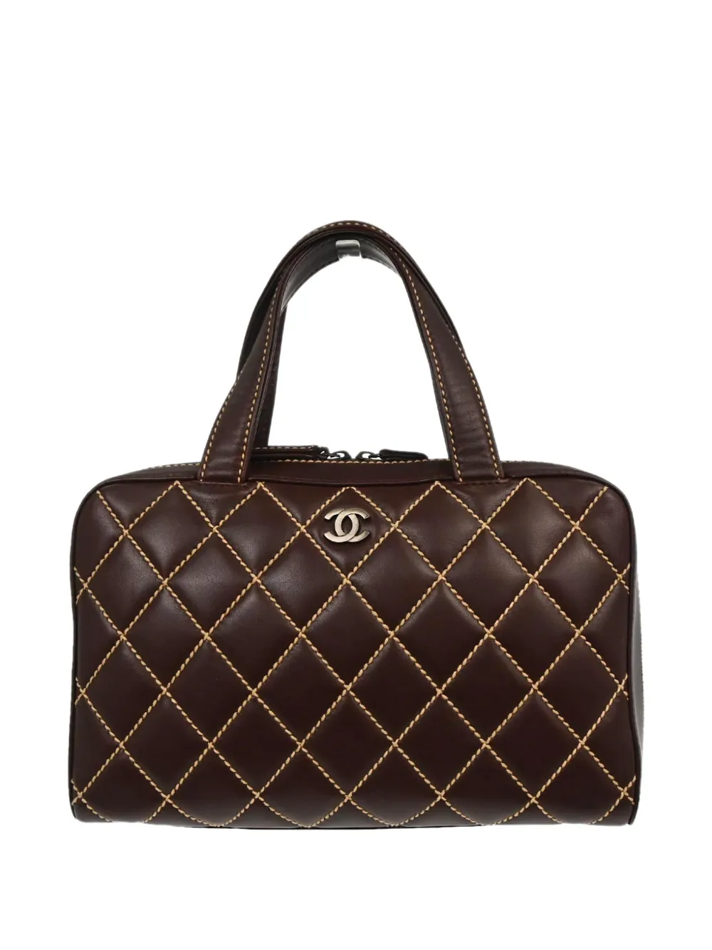 CHANEL Pre-Owned 2000 Wild Stitch leather tote bag - Brown